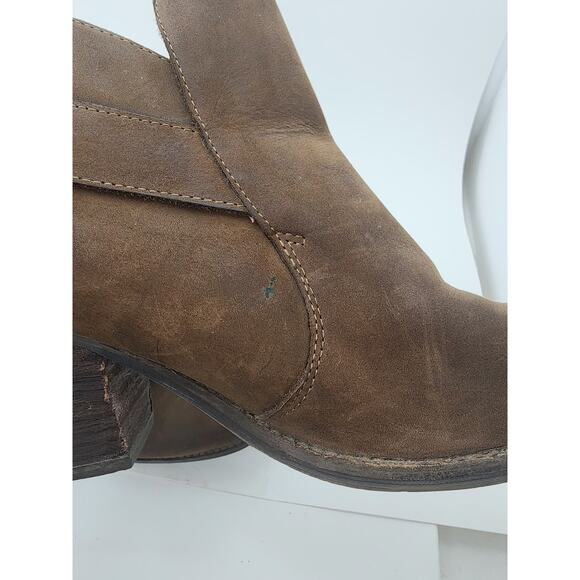 Jeffrey Campbell Ibiza Jonás Leather Brown Booties Size 9.5 Womens - Picture 3 of 14